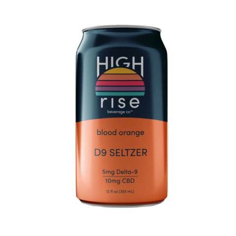 High Rise Delta-9 Blood Orange Seltzer