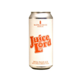 A can of Magnanimous Brewing Juice Lord India Pale Ale with Citra and Mosaic hops, featuring a cream label with bold orange retro lettering.