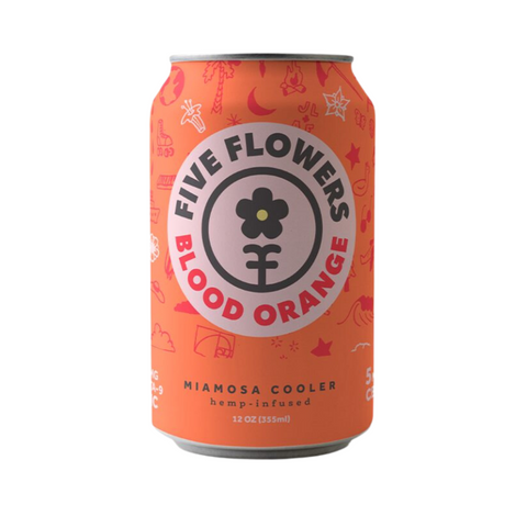 Five Flowers THC Blood Orange Miamosa Cooler