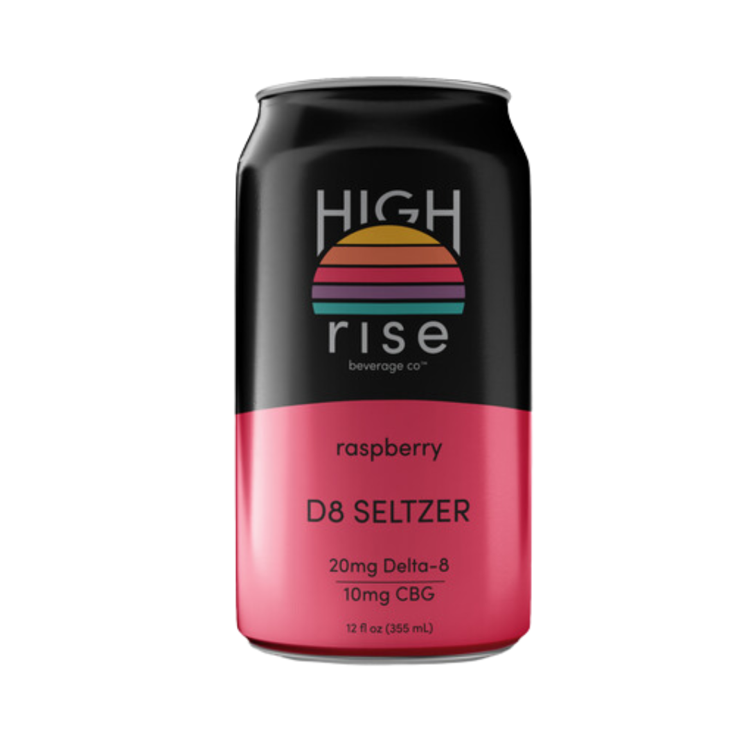 Irish Raspberry Seltzer High Rise Delta-8 Raspberry Seltzer – Hop City Beer & Wine